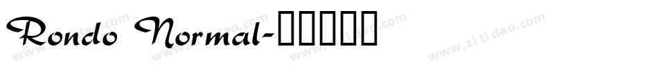 Rondo Normal字体转换